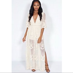 Lace maxi dress